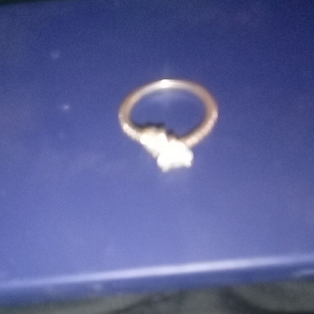 Elegant Silver Ring with Clear Stone, Pandora Ring